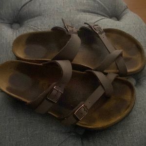 Brown Birkenstock sandals size 38 (fits 8-8.5)